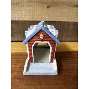 Santa's Best Covered Bridge porcelain village